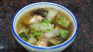 老菜脯冬瓜湯，潮汕人夏季愛喝這款清湯，做法簡單，消食開胃【潮州山哥】