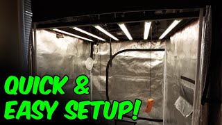 COMPLETE 4x4 GROW TENT 2023!!! EASY SETUP at HOME BESTVA BATw600 led light