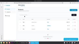 Running Inventory System developed with B4J on Linux Mint