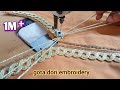 😲wow great ! Best Special embroidery tricks _ gota dori embroidery simple sewing machine tricks