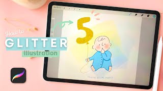 【Procreate】「マスクをクリップ」の活用術♡ラメイラストの作り方🤩【iPad】