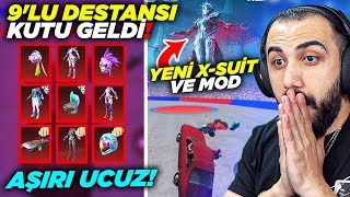 EN UCUZ 9'LU DESTANSI KUTU GELDİ FULLEDİK! 😮 YENİ X-SUİT VE MOD EFSANE GÜNCELLEME! | PUBG MOBILE