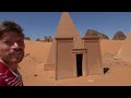 meroë pyramids near shendi sudan