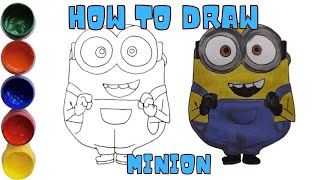 How to Draw Minion step by step easy || Drawing tutorial || Magic Art
