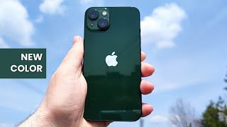 Apple iPhone 13 Green Relaxing Unboxing | Camera, A15 Bionic, Antutu, Geekbench 5