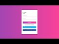 Animated Login Form using HTML And CSS