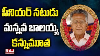 సీనియర్ నటుడు మన్నవ బాలయ్య కన్నుమూత | Senior Actor Mannava Balayya | Raj News Telugu