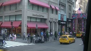 Driving Through Midtown on 5th Ave in New York City