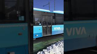 YRT  RARE V5116 bus on route Viva purple to Markham Stouffville via Highway 7