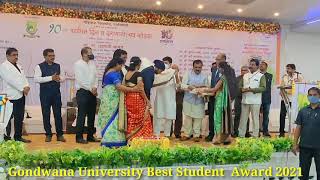 Best student Award 2021 # Gondwana University Gadchiroli