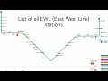 (National Day special) List of all EWL (East West Line) stations