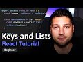 React Keys and Lists - Complete Tutorial!