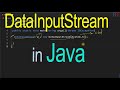 Java-56- DataInputStream Class in Java || User Input In Java