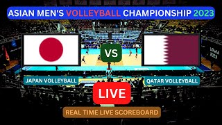 Japan Vs Qatar LIVE Score UPDATE Today Game 2023 Asian Men's Volleyball Championship Semi Finals