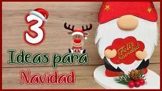 3 IDEAS NAVIDEÑAS PARA VENDER O REGALAR - Manualidades de navidad - Christmas crafts with recycling