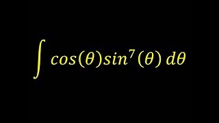 Integral of cos(x)sin^7(x) - Integral example