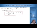 math 244 section 3.1 video 1 second order linear equations