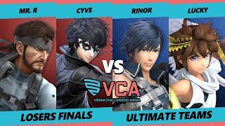 VCA19 - Mr. R \u0026 cyve Vs. Rinor \u0026 Lucky - Smash Ultimate Tournament Losers Finals