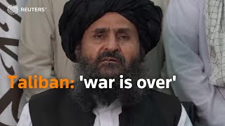 Taliban declares 'war is over' in Afghanistan, chaos at Hamid Karzai International Airport