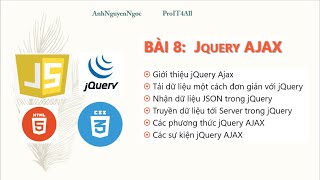 Bài 8: jQuery Ajax