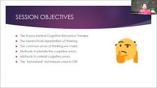 TOPIC : CBT (Cognitive Behaviour Therapy)