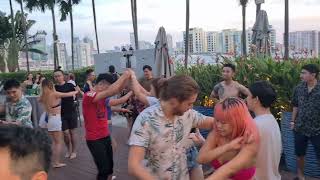 Caliente Dance Studio Singapore monthly Salsa Bachata Kizomba Zouk dance pool party