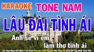 Lâu Đài Tình Ái Karaoke Tone Nam Nhạc Sống - Phối Mới Dễ Hát - Nhật Nguyễn