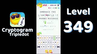Cryptogram Tripledot Level 349 Answer | SolutionGuruji
