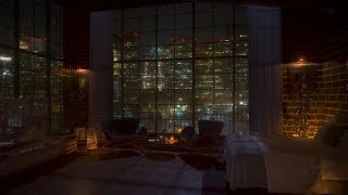Luxury Boston Apartment | Rain On Window Sounds For Sleeping | Bedroom Ambience | Massachusetts |