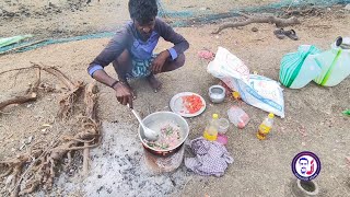 காலை கஞ்சி சாப்பாட்டிற்கு சுவையான தாக்காளி வதக்கல் /Village Tasty Food /Sayalgudi Jegan