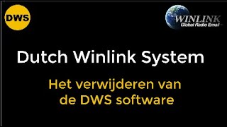 Het verwijderen van de DWS software