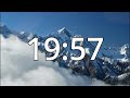 28 minutes winter timer countdown with music and alarm simple beep