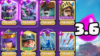 3.6 MEGAKNIGHT WB PRINCE DECK🤩 -Clash Royale-