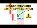 Common MISTAKE That Many Technical Traders Make With ‘DOJI’ Candles!⚠️ #shorts