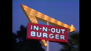 Classic 1987 In-N-Out Burger Television Commercial Advert Los Angeles Fast Food Restaurant