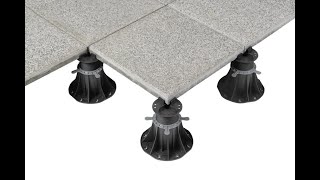 EN Adjustable plastic pedestals STANDARD for raised terrace tiles and decking