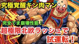 【パズドラ】最大倍率576倍！究極覚醒キン肉マンがとても強いらしので超極限北欧ラッシュで試運転♪【攻略】