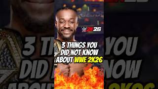 3 Things You Did Not Know About WWE 2K26! #wwe2k26 #wwe #GAMING