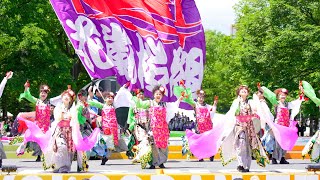 [4K] AOMORI花嵐桜組　YOSAKOIソーラン祭り 2023 土曜日 (中央)