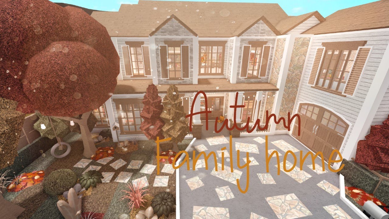 Bloxburg || Autumn Family Home Speedbuild || Sunflxwer • - YouTube