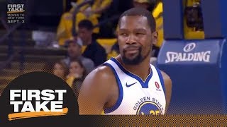 First Take reacts to Kevin Durant and CJ McCollum's twitter beef | First Take | ESPN