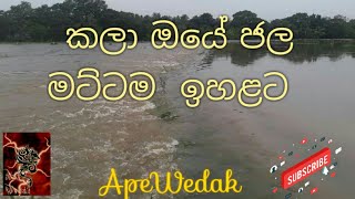 අධික වර්ෂාවත් සමඟ කලා වැවේ වාන් දොරටු විවෘත කරයි , කලා ඔයේ ජල මට්ටම  ඉහළට  අවට පහත් බිම් ⁣යටවේ. කලා