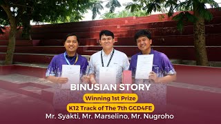 Meet the amazing teachers from BINUS SCHOOL Bekasi who won 1st place in the K12 Track of GCDFE!