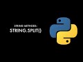 Separating Strings to a List | split() | Python String Methods