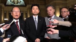 野党国会対策委員長会談後のぶらさがり記者会見 2017年2月8日