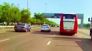 car driving tour on highway 🛣 abu doubting #viralvideo