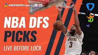 NBA DFS LINEUPS: DRAFTKINGS + FANDUEL PICKS SUNDAY 9/20