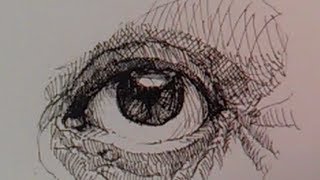 Pen and Ink Drawing Tutorials | How to draw a realistic eye Part I