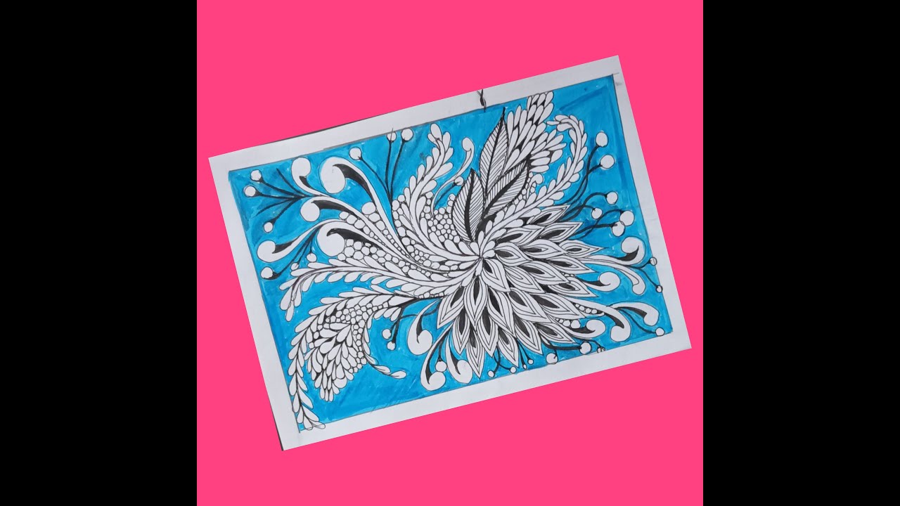 Beautiful Zentangle Inspired Pattern Tangle Pattern Beginners