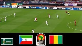 Guinée équatoriale vs Guinée (0-1) |  Coupe d'Afrique des Nations 2024 |  CAN en direct | Pes 21